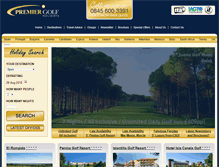 Tablet Screenshot of premiergolfholidays.com